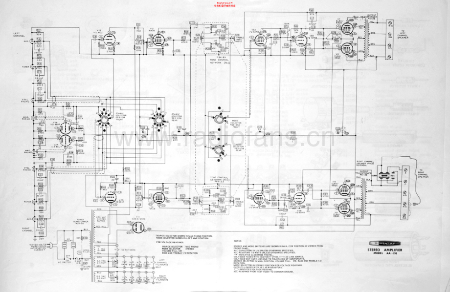 Heathkit-AA151-int-sch 维修电路原理图.pdf_第1页