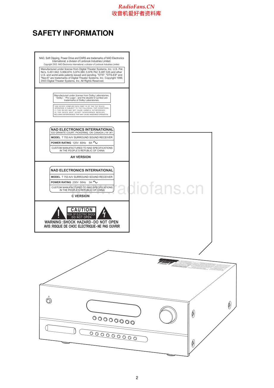 NAD-T753Phase2-avr-sm 维修电路原理图.pdf_第2页