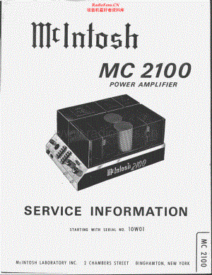 McIntosh-MC2100-pwr-sm 维修电路原理图.pdf