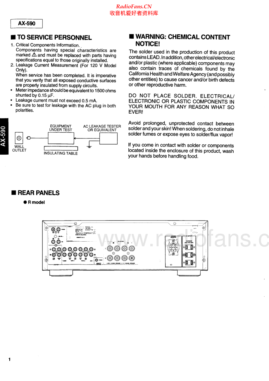 Yamaha-AX590-int-sm(1) 维修电路原理图.pdf_第2页