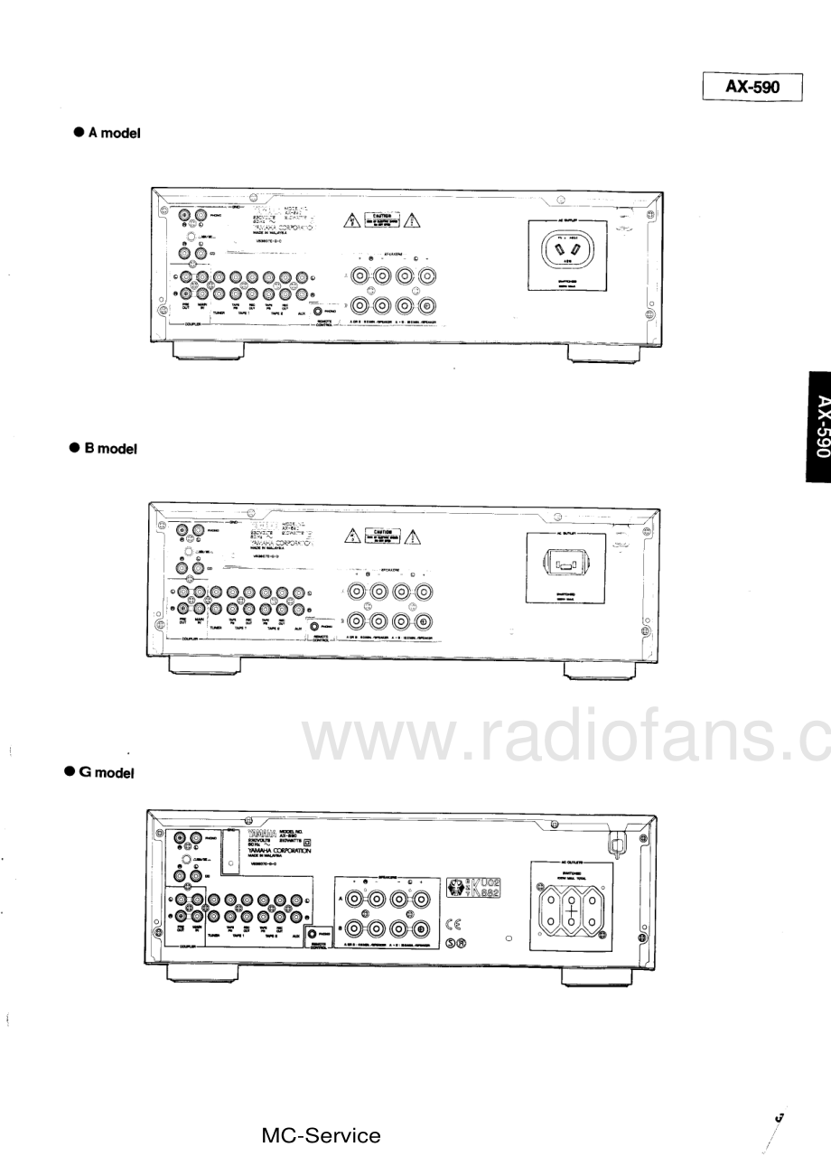 Yamaha-AX590-int-sm(1) 维修电路原理图.pdf_第3页