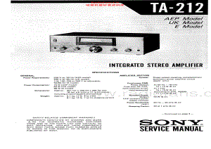 Sony-TA212-int-sm 维修电路原理图.pdf