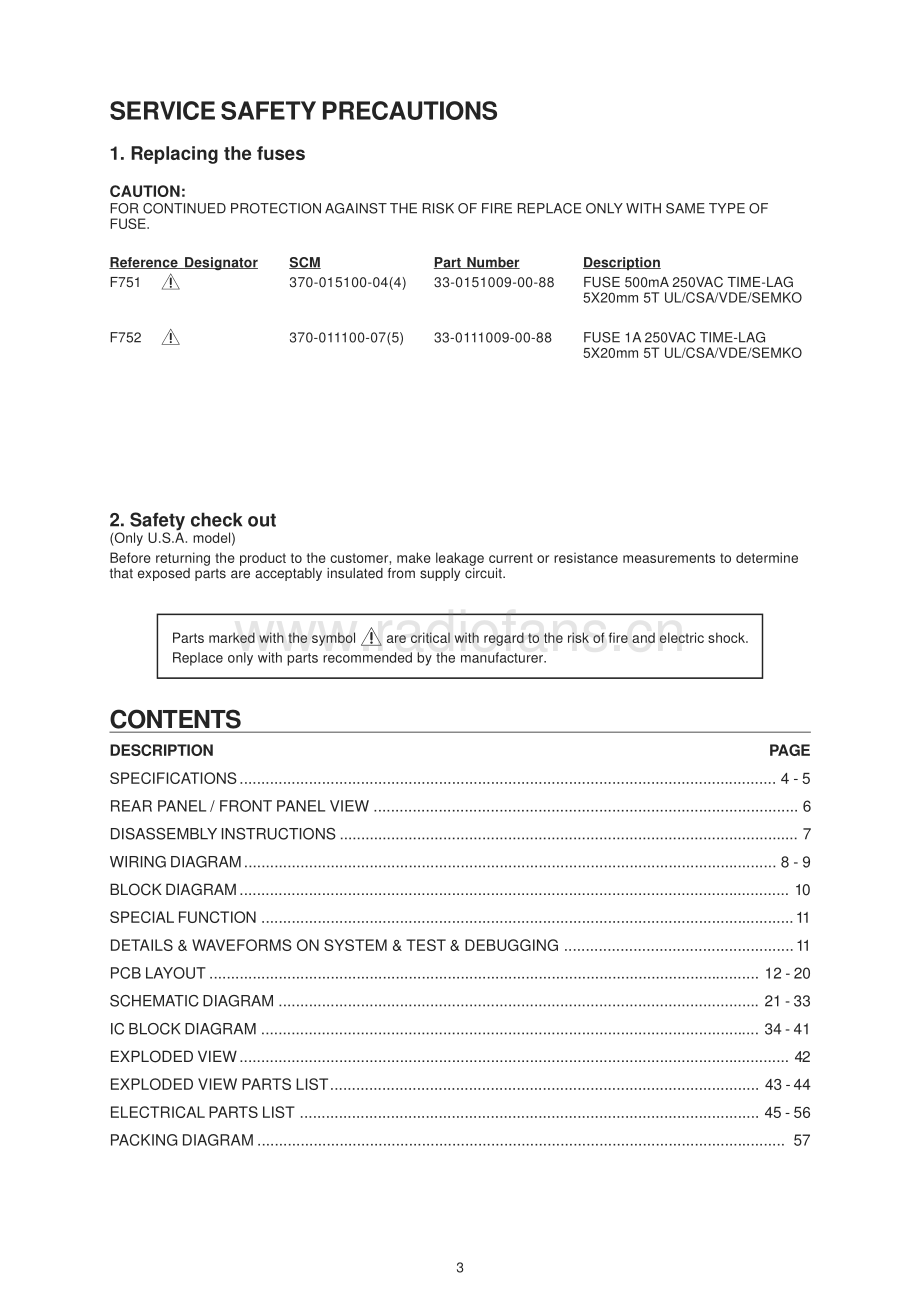 NAD-T163PII-pre-sm 维修电路原理图.pdf_第3页