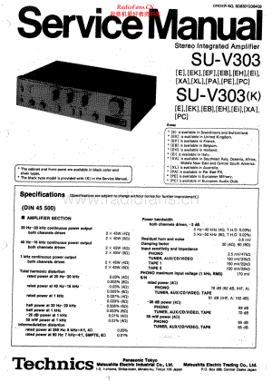 Technics-SUV303-int-sm(1) 维修电路原理图.pdf