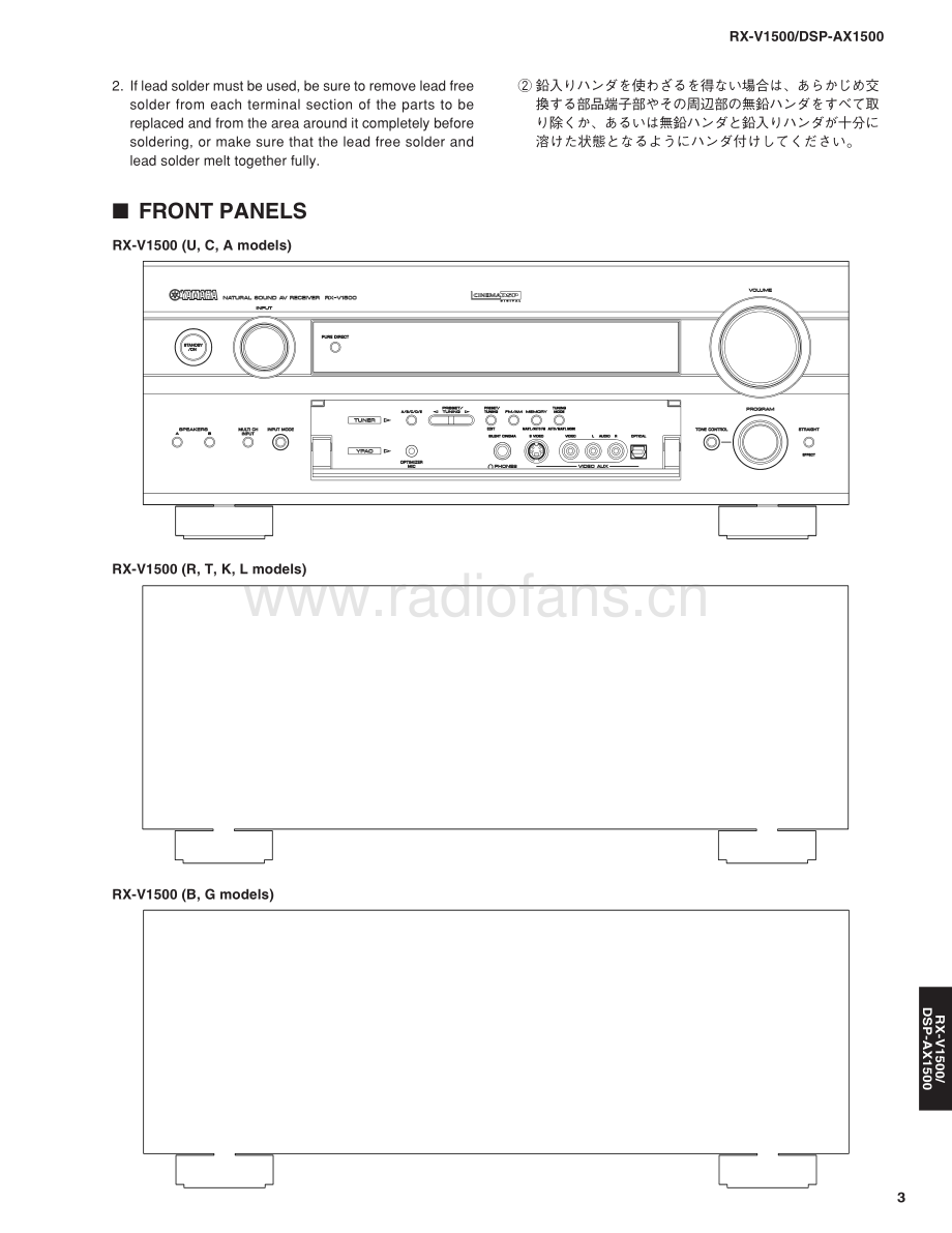 Yamaha-DSPAX1500-avr-sm 维修电路原理图.pdf_第3页