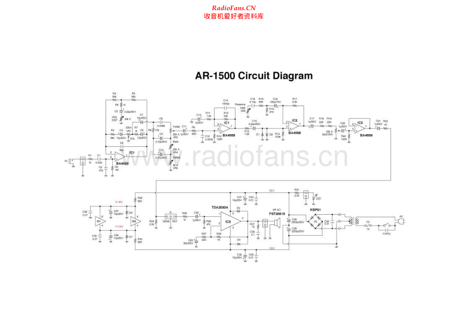 Yamaha-AR1500-pwr-sch(1) 维修电路原理图.pdf_第1页