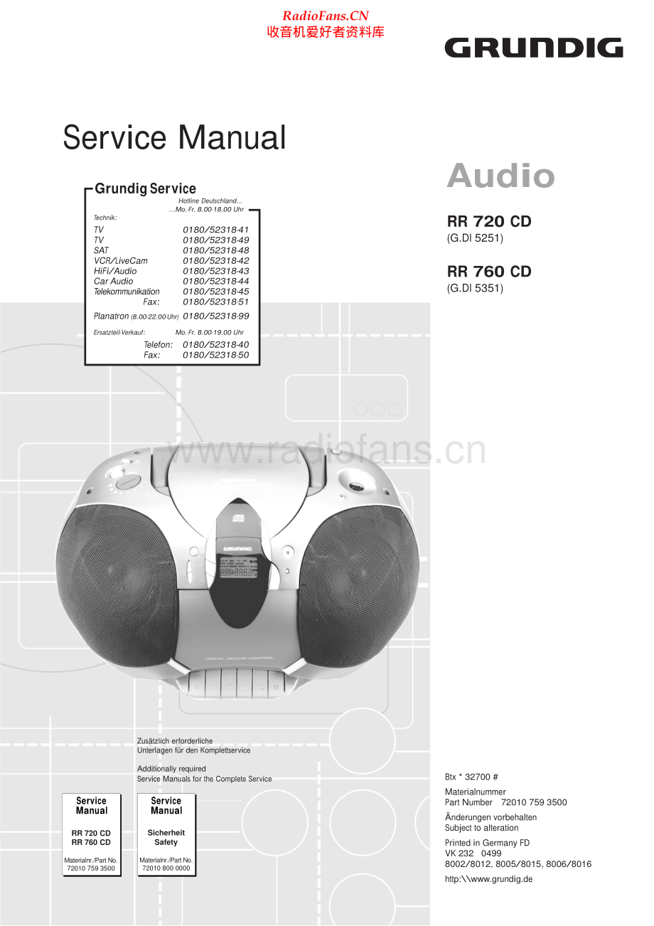 Grundig-RR720CD-tr-sm维修电路原理图.pdf_第1页