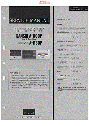 Sansui-A1100P-int-sm 维修电路原理图.pdf