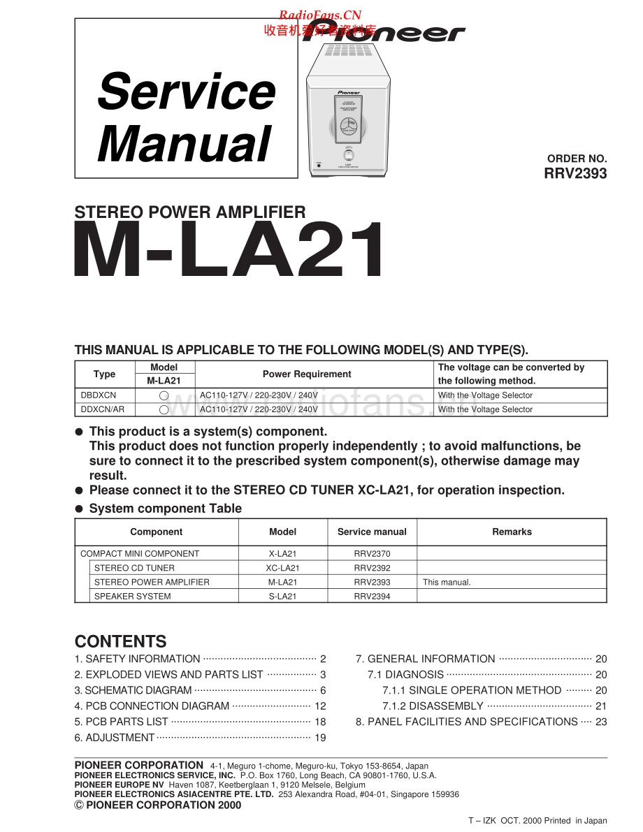 Pioneer-MLA21-pwr-sm 维修电路原理图.pdf_第1页