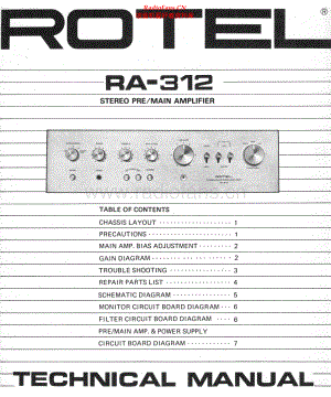 Rotel-RA312-int-sm 维修电路原理图.pdf