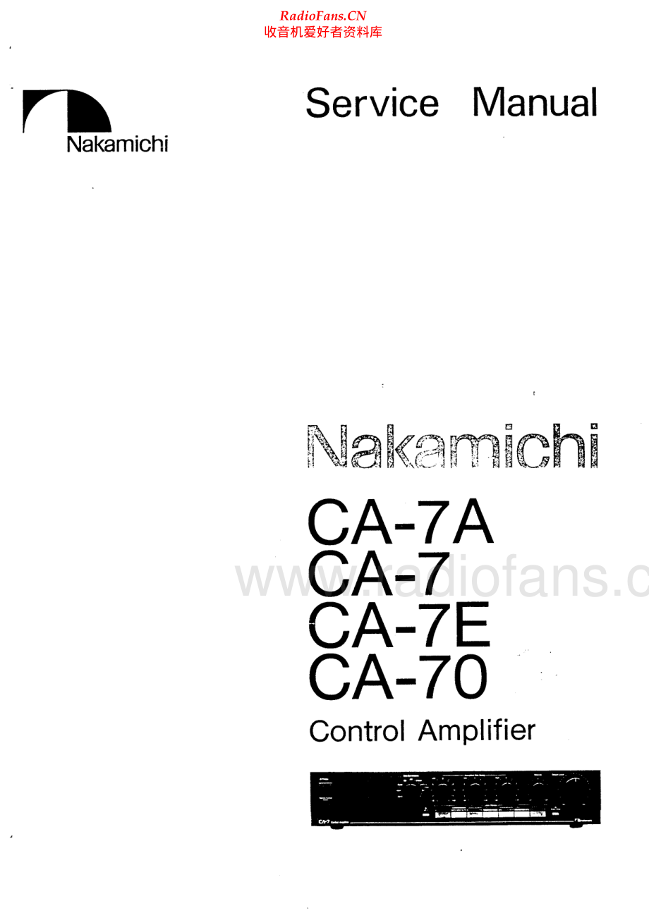 Nakamichi-CA7A-pre-sm 维修电路原理图.pdf_第1页