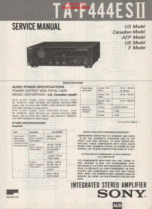 Sony-TAF444ESll-int-sm 维修电路原理图.pdf