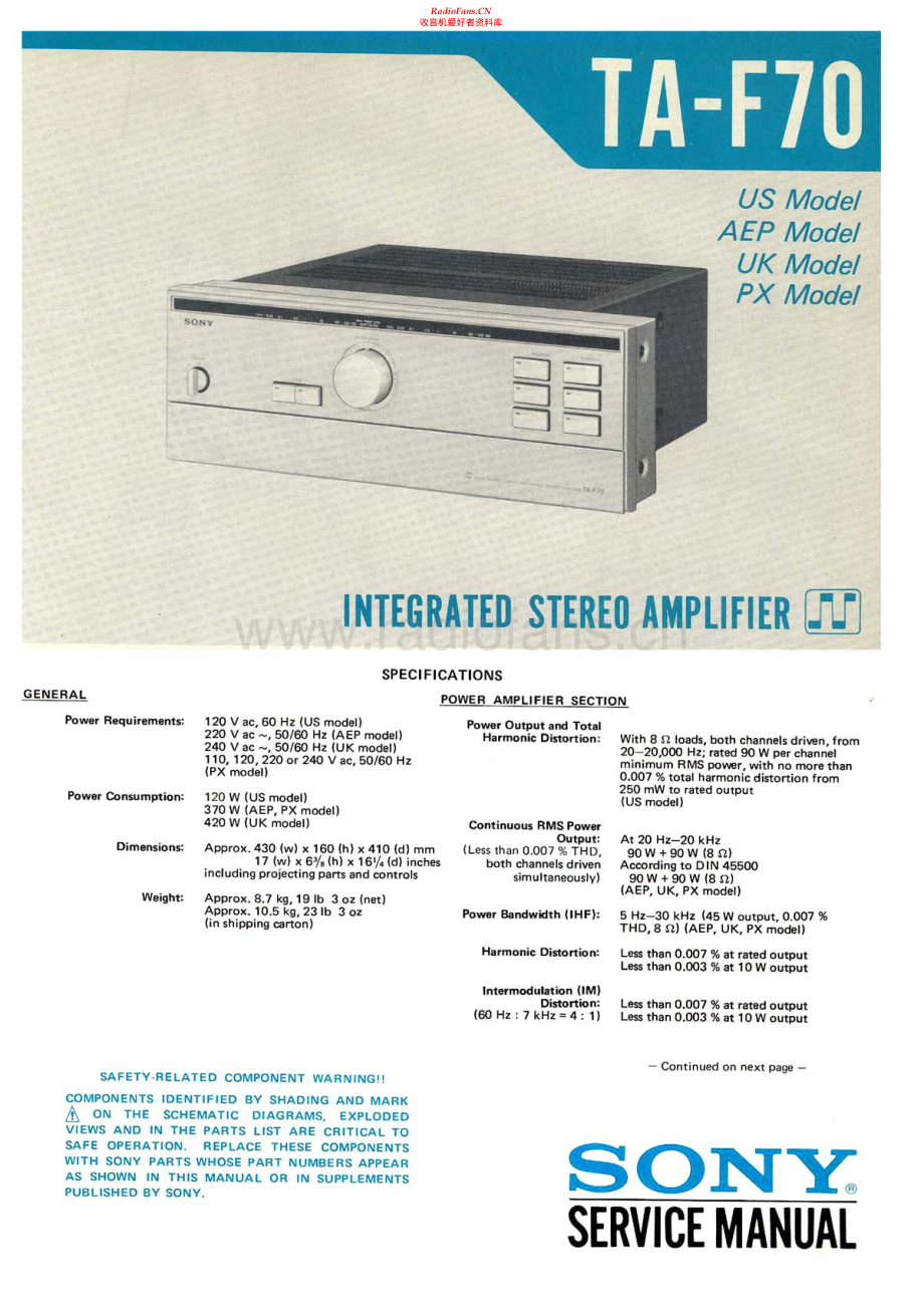 Sony-TAF70-int-sm 维修电路原理图.pdf_第1页