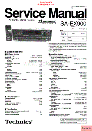 Technics-SAEX900-avr-sm 维修电路原理图.pdf