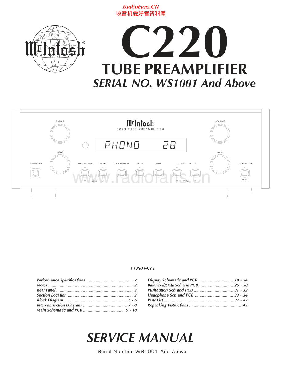 McIntosh-C220-pre-sm 维修电路原理图.pdf_第1页