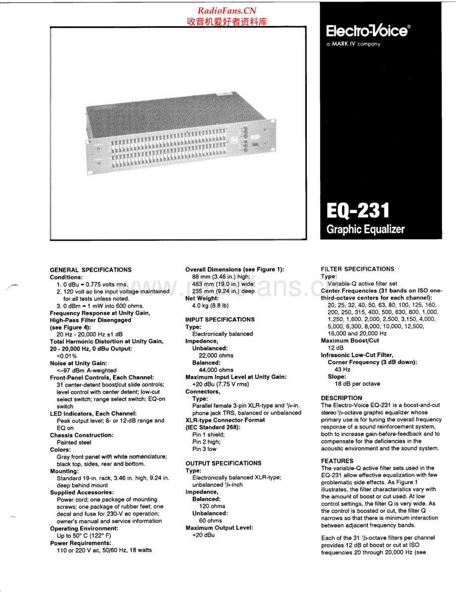 ElectroVoice-EQ231-eq-sm维修电路原理图.pdf_第1页