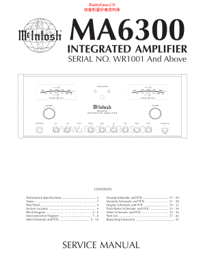 McIntosh-MA6300-int-sm(1) 维修电路原理图.pdf