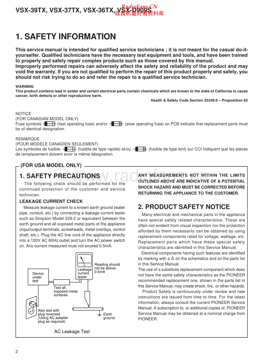 Pioneer-VSX39TX-avr-sm 维修电路原理图.pdf_第2页