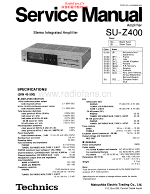 Technics-SUZ400-int-sm 维修电路原理图.pdf