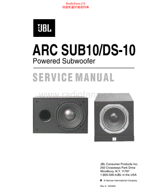 JBL-ARCSUB10-pwr-sm 维修电路原理图.pdf