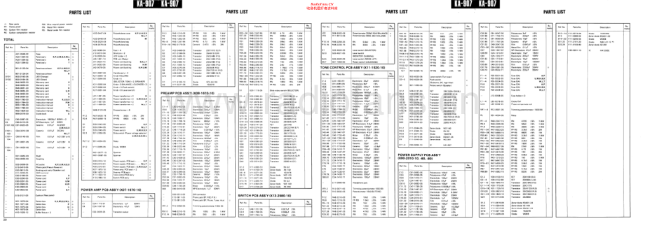 Kenwood-KA907-int-sch1 维修电路原理图.pdf_第1页