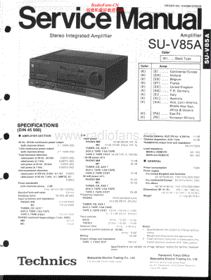 Technics-SUV85A-int-sm(1) 维修电路原理图.pdf