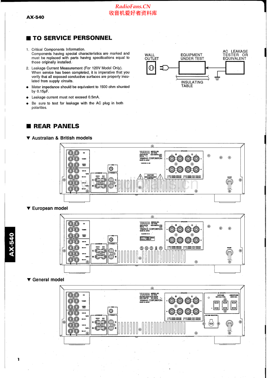 Yamaha-AX540-int-sm(1) 维修电路原理图.pdf_第2页