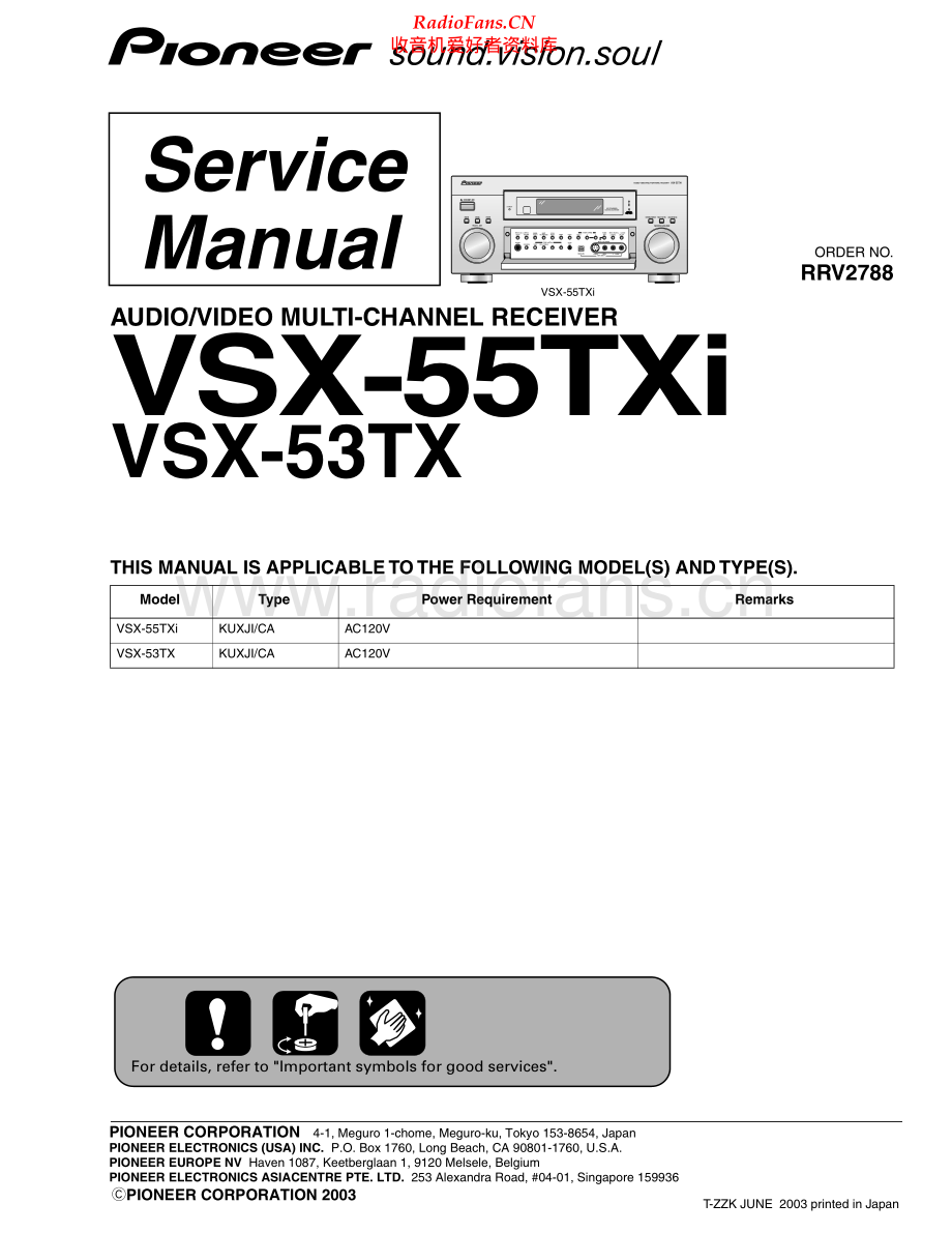 Pioneer-VSX55TXI-avr-sm 维修电路原理图.pdf_第1页