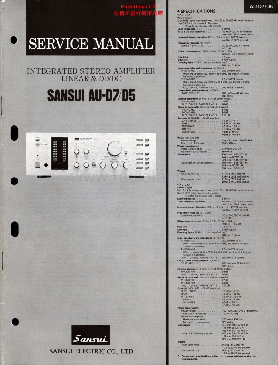 Sansui-AUD7-int-sm 维修电路原理图.pdf_第1页