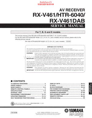 Yamaha-RXV461-avr-sm(1) 维修电路原理图.pdf