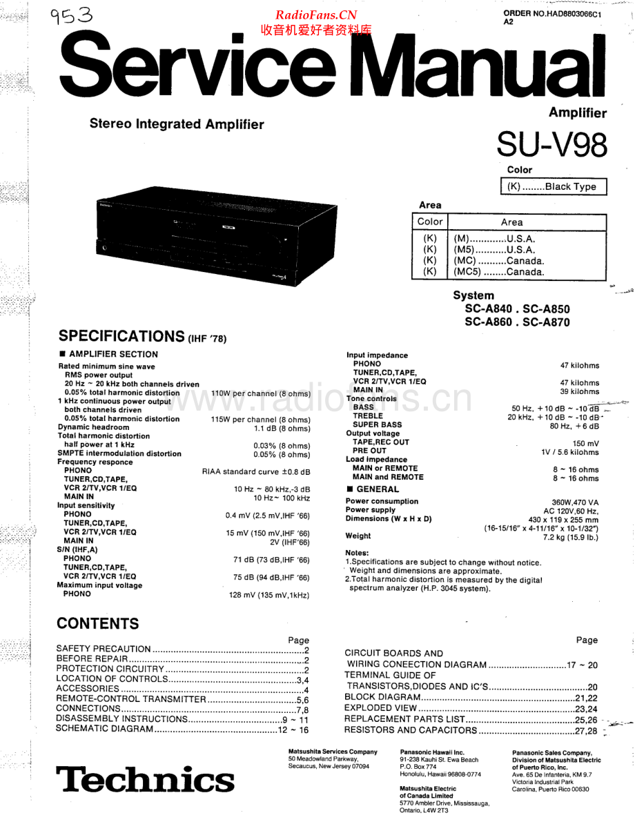 Technics-SUV98-int-sm(1) 维修电路原理图.pdf_第1页