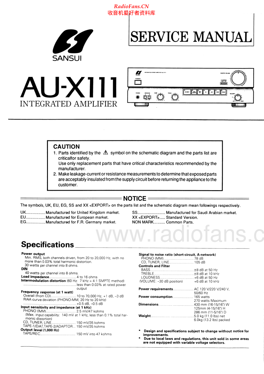 Sansui-AUX111-int-sm 维修电路原理图.pdf_第1页