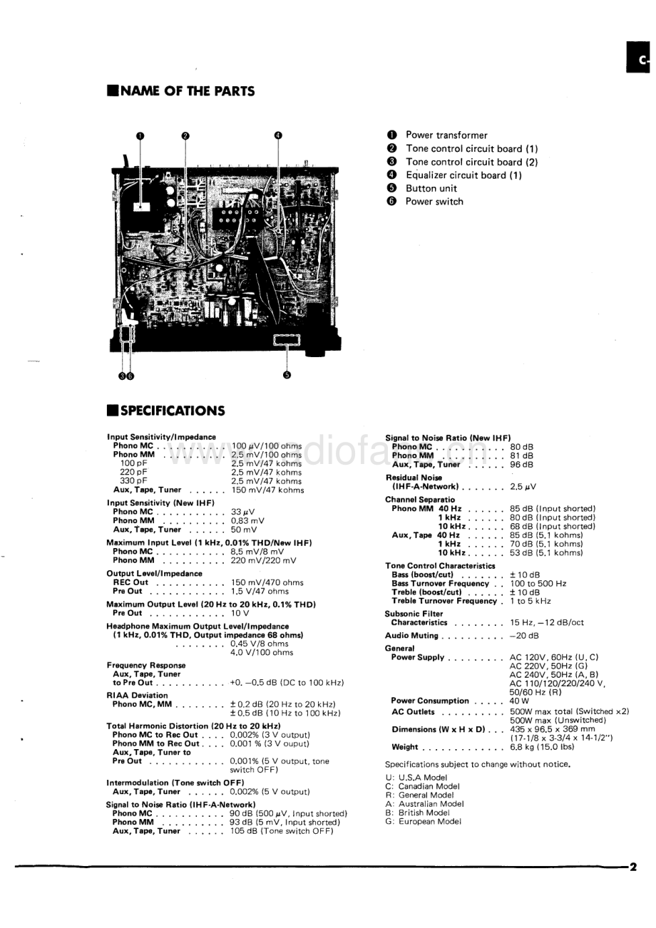 Yamaha-C50-pre-sm(1) 维修电路原理图.pdf_第3页