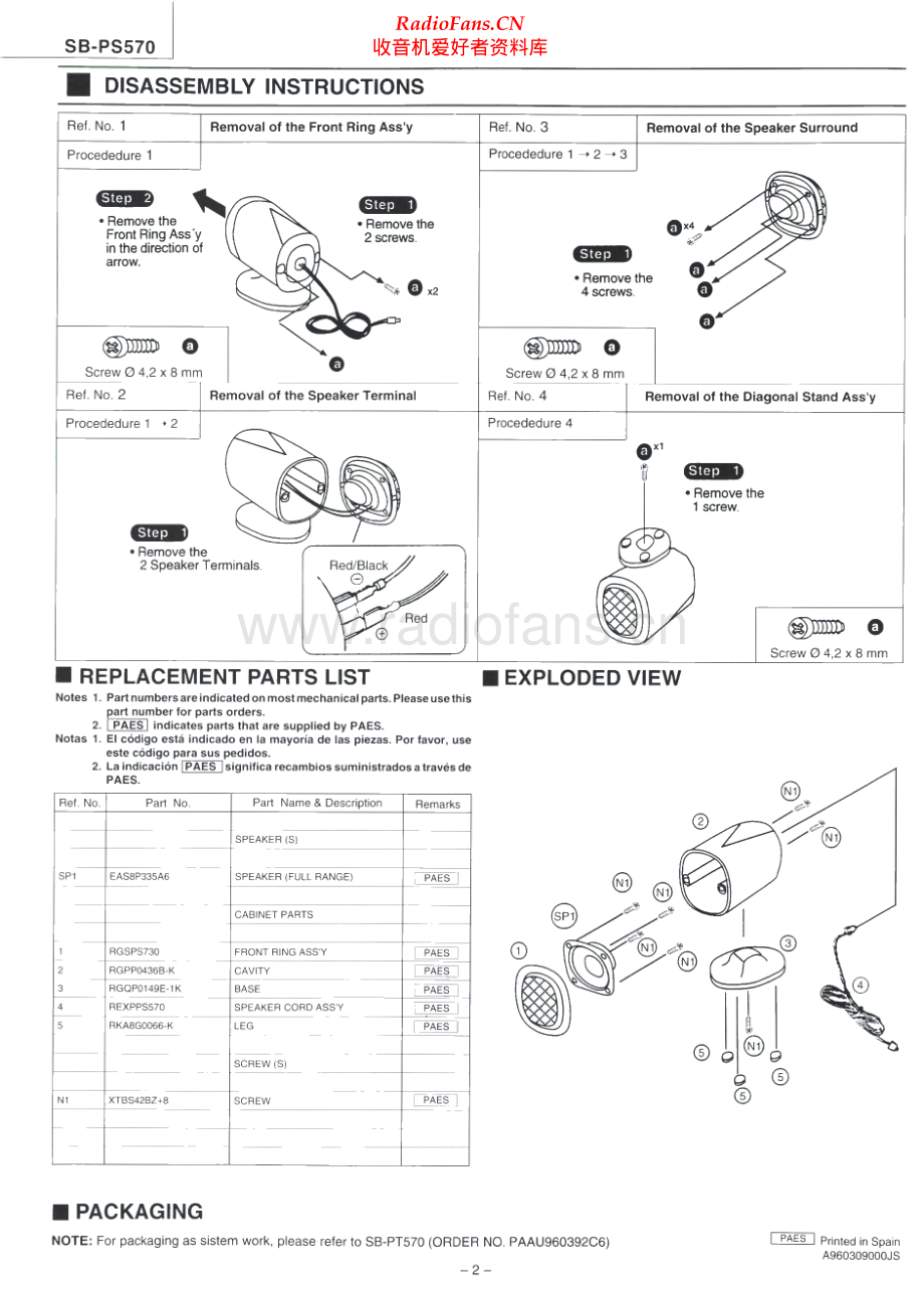 Technics-SBPS570-spk-sm 维修电路原理图.pdf_第2页