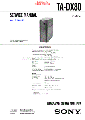 Sony-TADX80-int-sm 维修电路原理图.pdf