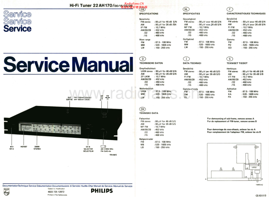 Philips-22AH170-pre-sm 维修电路原理图.pdf_第1页