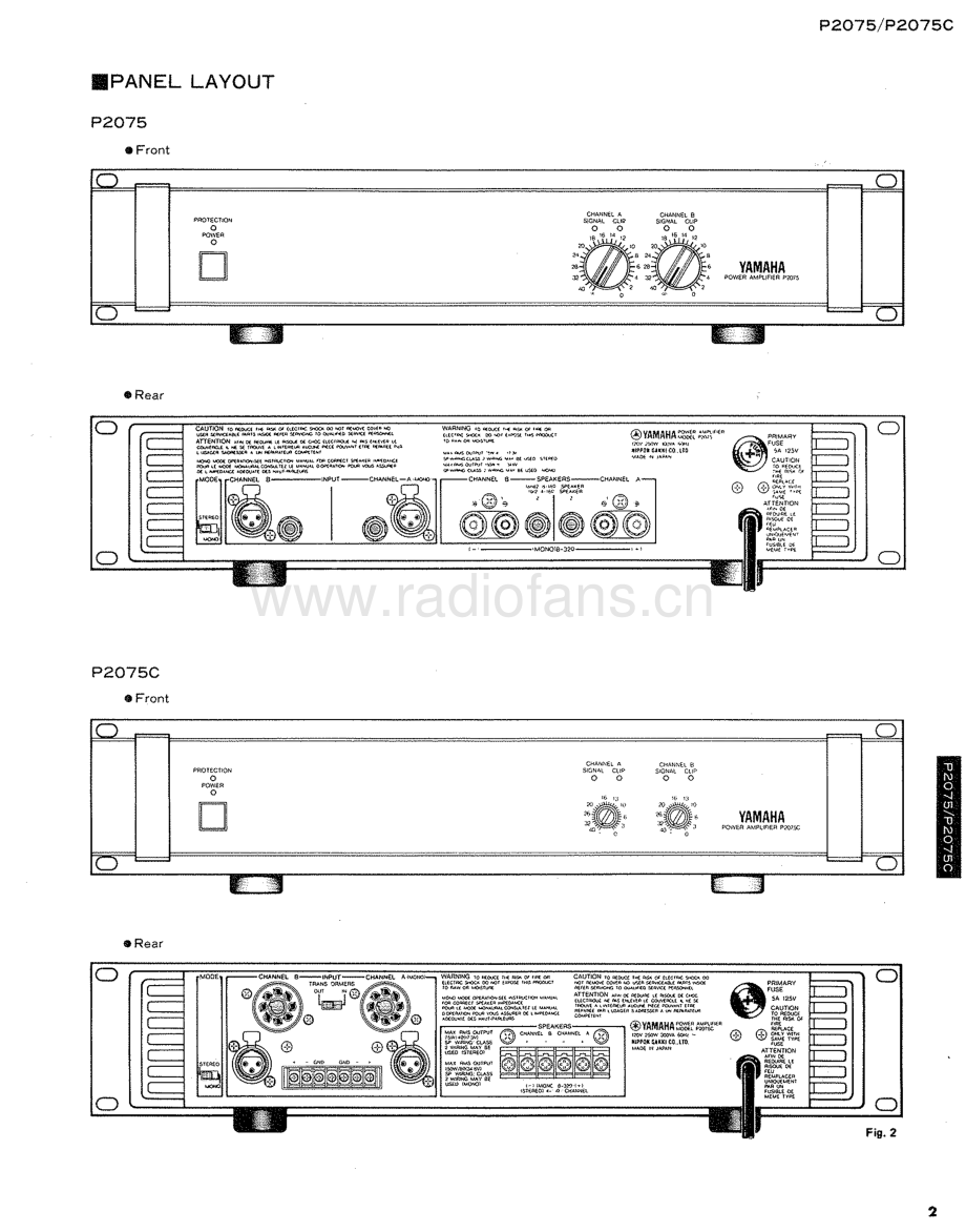 Yamaha-P2075-pwr-sm 维修电路原理图.pdf_第3页