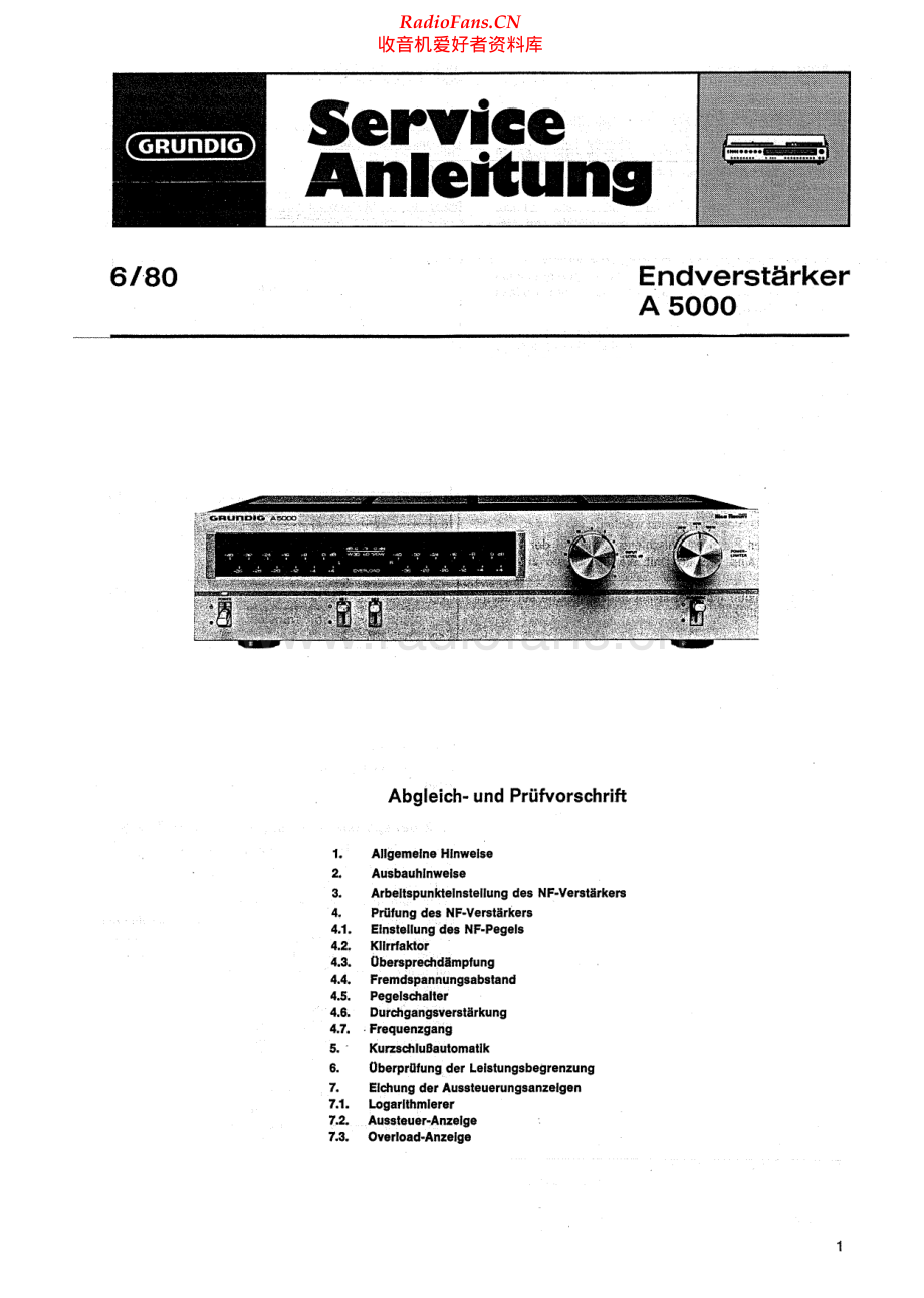 Grundig-A5000-pwr-sm维修电路原理图.pdf_第1页