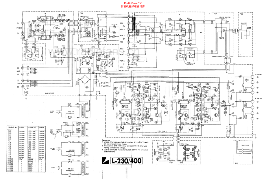 Luxman-L400-int-sch 维修电路原理图.pdf_第1页