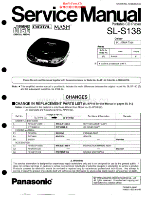 Technics-SLS138-dm-sm(1) 维修电路原理图.pdf