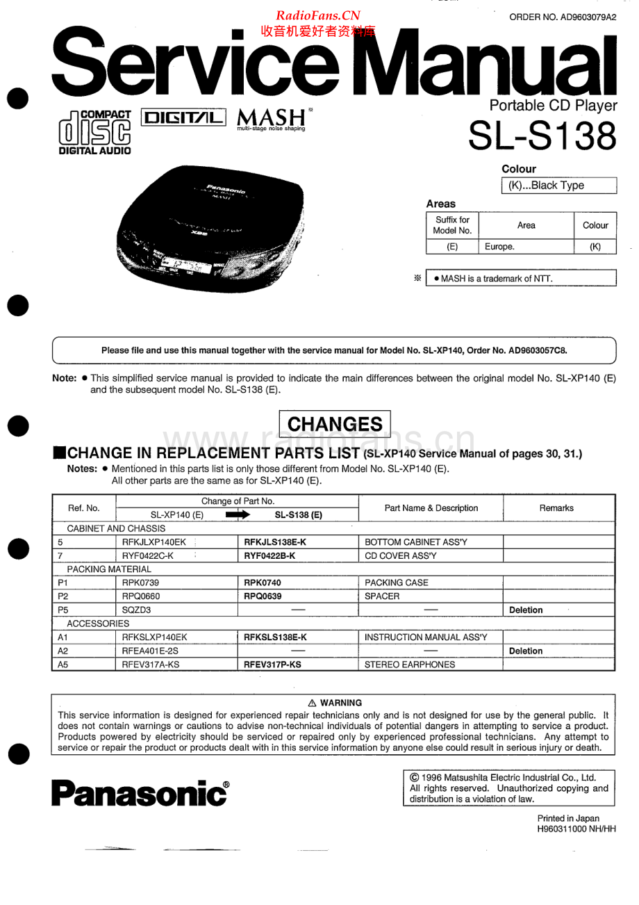 Technics-SLS138-dm-sm(1) 维修电路原理图.pdf_第1页