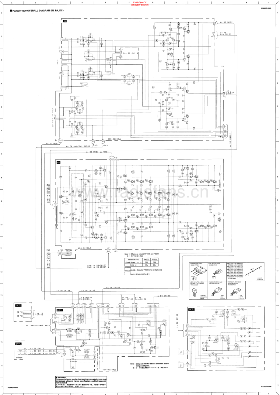 Yamaha-P4500-pwr-sch 维修电路原理图.pdf_第1页