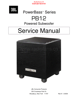 JBL-PB12-sub-sm 维修电路原理图.pdf