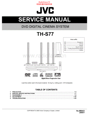 JVC-THS77-ddcs-sm 维修电路原理图.pdf