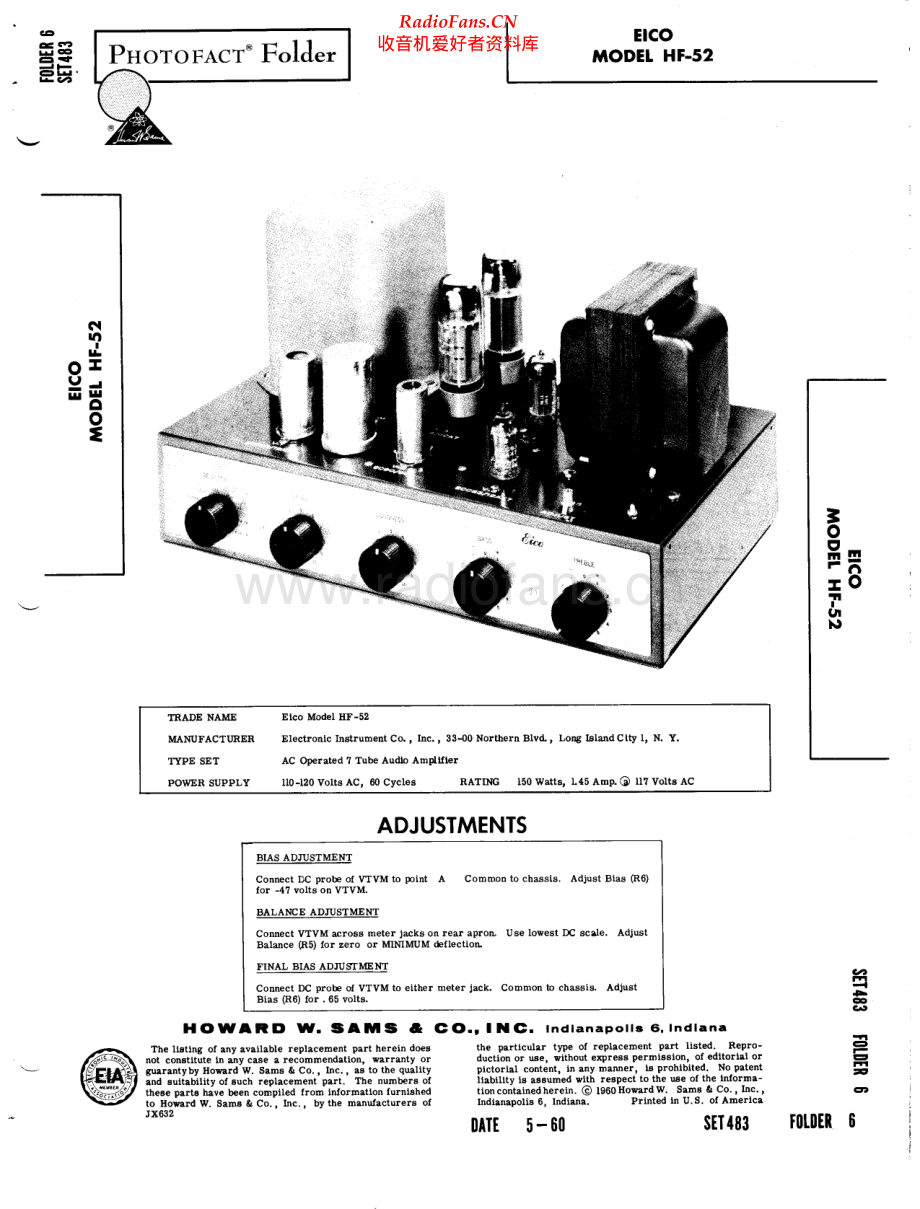 Eico-HF52SAMS-int-sm维修电路原理图.pdf_第1页