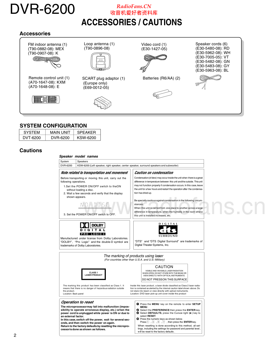 Kenwood-DVR6200-avr-sm 维修电路原理图.pdf_第2页