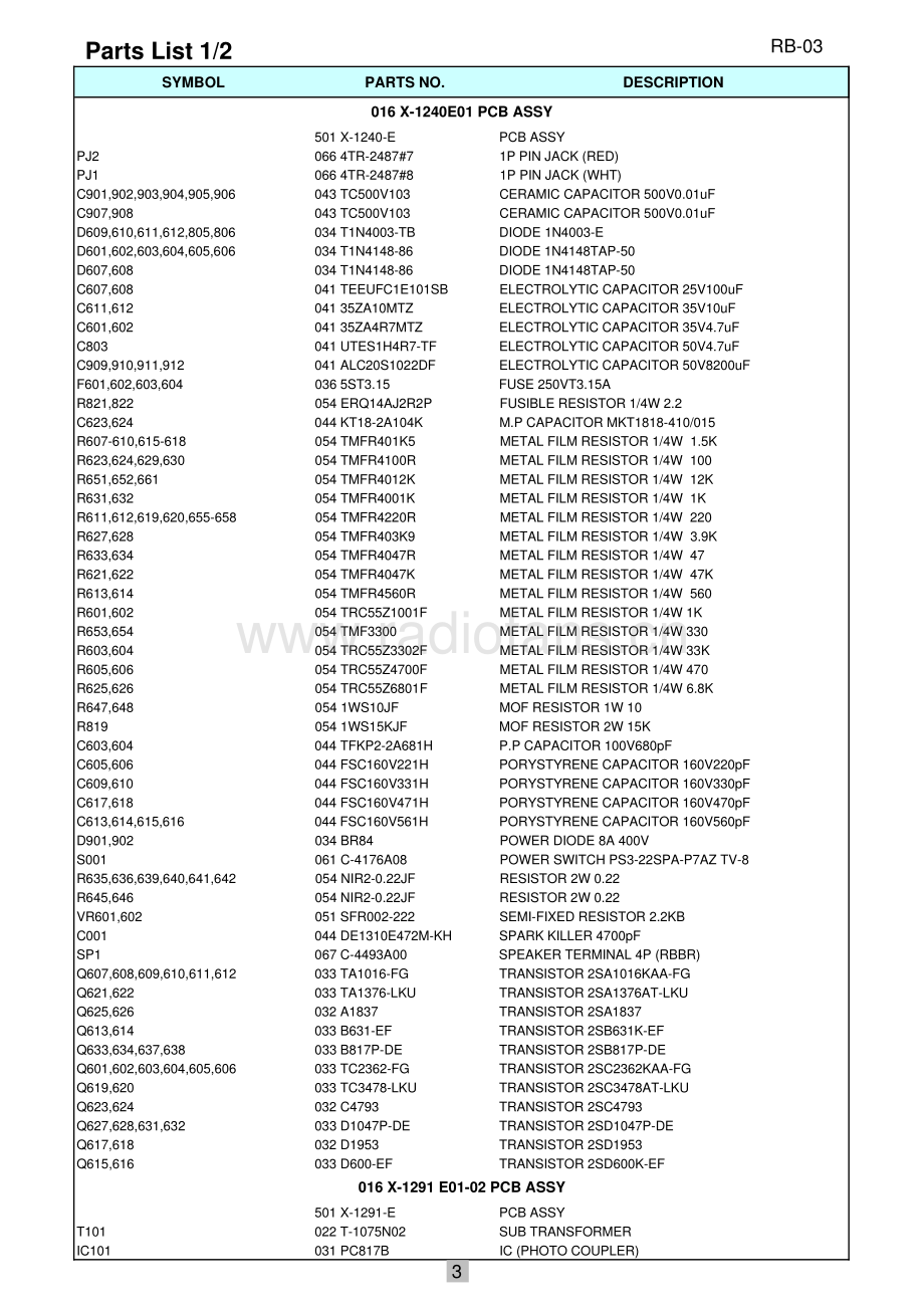 Rotel-RB03-pwr-sm 维修电路原理图.pdf_第3页