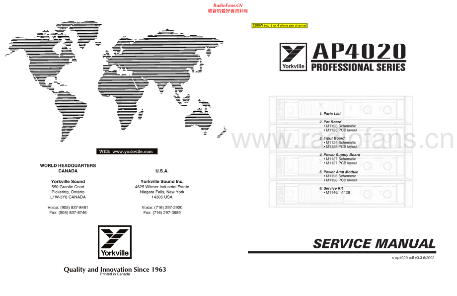 Yorkville-AP4020-pwr-sm 维修电路原理图.pdf_第1页