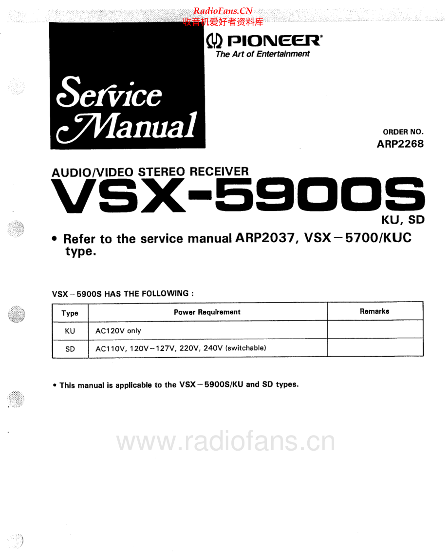 Pioneer-VSX5900S-avr-sm 维修电路原理图.pdf_第2页