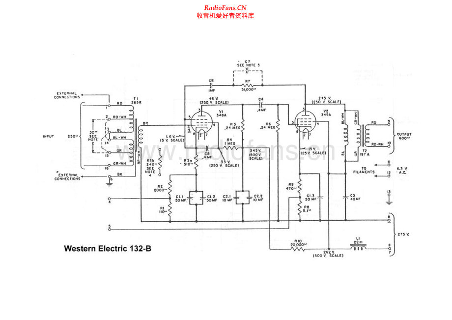 WesternElectric-WE132B-amp-sch 维修电路原理图.pdf_第1页